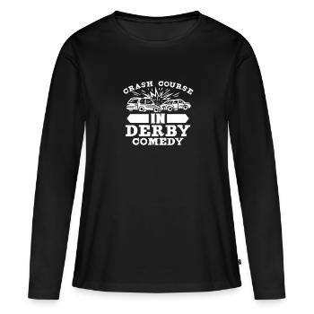 Demo Derby Demolition Derby Demolition Derby - T-shirt manches longues Premium bio Femme - noir - Devant - Julia (174cm)