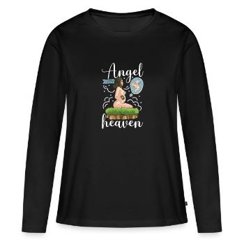perte du nourrisson, fausse couche, conscience, - T-shirt manches longues Premium bio Femme - noir - Devant - Julia (174cm)