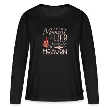 perte du nourrisson, fausse couche, conscience, - T-shirt manches longues Premium bio Femme - noir - Devant - Julia (174cm)