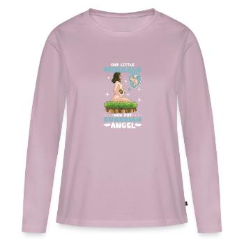 perte du nourrisson, fausse couche, conscience, - T-shirt manches longues Premium bio Femme - rose poudré - Devant - Julia (174cm)