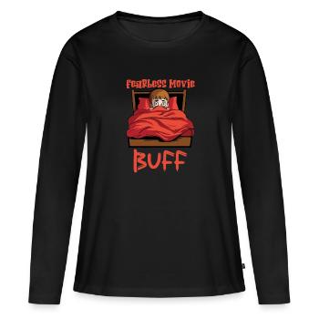 Horror Movie Gift Idea Scary Movies True Crime - Women's Premium Organic Long Sleeve Shirt - black - Front - Julia (174cm)