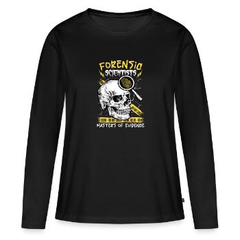 Pathologist, Forensic Expert, Crime Scene Analyst - Women's Premium Organic Long Sleeve Shirt - black - Front - Julia (174cm)