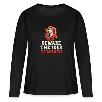 Jules César Histoire romaine Empire romain - T-shirt manches longues Premium bio Femme - noir - Devant - Julia (174cm)