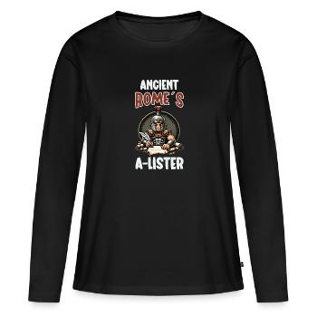 Jules César Histoire romaine Empire romain - T-shirt manches longues Premium bio Femme - noir - Devant - Julia (174cm)