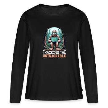 Analyste en piratage éthique Cybersécurité éthique - T-shirt manches longues Premium bio Femme - noir - Devant - Julia (174cm)