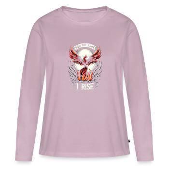 Schlaganfall-überlebende Schlaganfall-bewusstsein - Frauen Premium Bio Langarmshirt - Altrosa - Vorne - Julia (174cm)