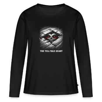 Fan d’Edgar Allan Poe, Littérature classique, - T-shirt manches longues Premium bio Femme - noir - Devant - Julia (174cm)