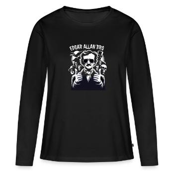 Fan d’Edgar Allan Poe, Littérature classique, - T-shirt manches longues Premium bio Femme - noir - Devant - Julia (174cm)