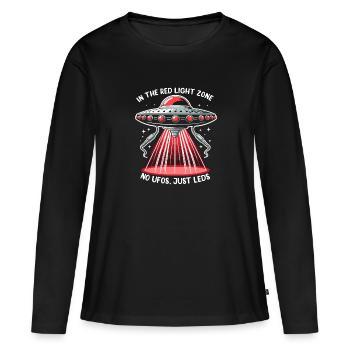 Thérapie par la lumière rouge Thérapie au laser de faible intensité pour le - T-shirt manches longues Premium bio Femme - noir - Devant - Julia (174cm)