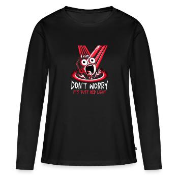 Thérapie par la lumière rouge Thérapie au laser de faible intensité pour le - T-shirt manches longues Premium bio Femme - noir - Devant - Julia (174cm)