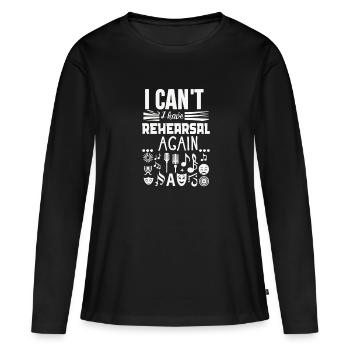 Chanteur de théâtre musical de Broadway - T-shirt manches longues Premium bio Femme - noir - Devant - Julia (174cm)