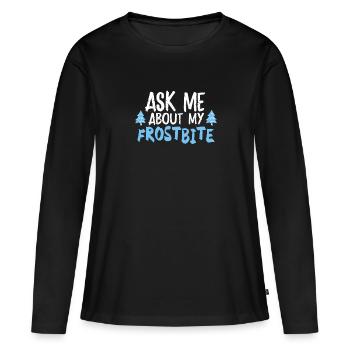 Aurora Aurora Tracker Alaska Wilderness - T-shirt manches longues Premium bio Femme - noir - Devant - Julia (174cm)