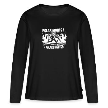 Aurora Aurora Tracker Alaska Wilderness - T-shirt manches longues Premium bio Femme - noir - Devant - Julia (174cm)