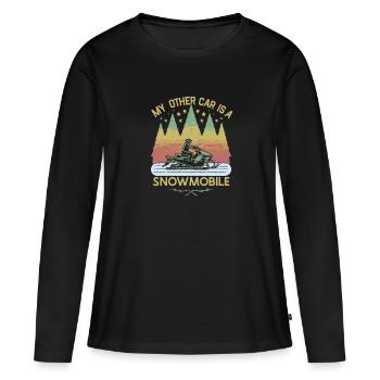 Aurora Aurora Tracker Alaska Wilderness - T-shirt manches longues Premium bio Femme - noir - Devant - Julia (174cm)