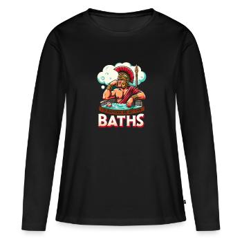 Jules César Histoire romaine Empire romain - T-shirt manches longues Premium bio Femme - noir - Devant - Julia (174cm)