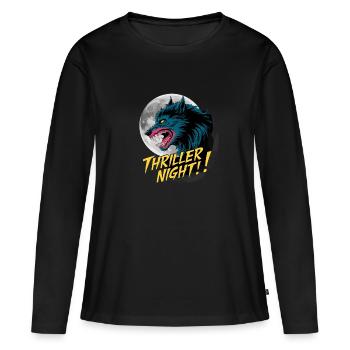 Werwolf für einen Werwolf Fan - Frauen Premium Bio Langarmshirt - Schwarz - Vorne - Julia (174cm)