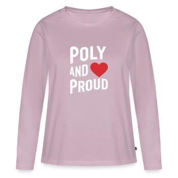 Polyamoröse Gemeinschaft Polyamorous Parenting - Frauen Premium Bio Langarmshirt - Altrosa - Vorne - Julia (174cm)