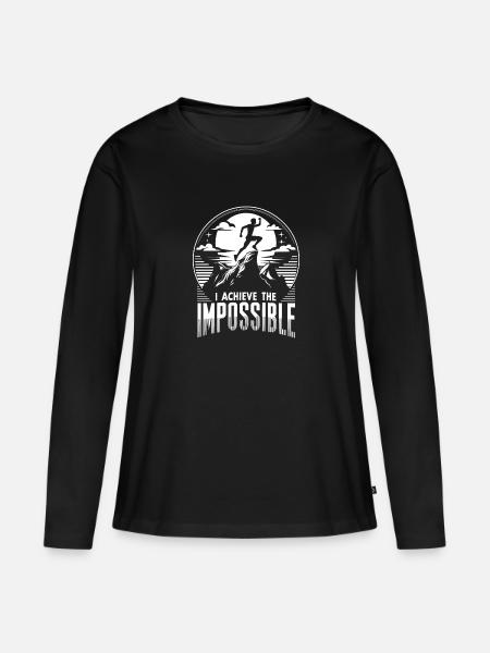 Ultra Running Ultramarathon Runner Marathoner - Frauen Premium Bio Langarmshirt - Schwarz