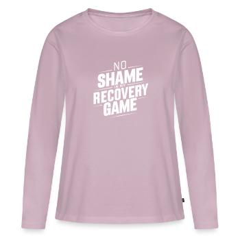 Genesung Nach Alkoholabhängigkeit Nüchternheit Aa - Frauen Premium Bio Langarmshirt - Altrosa - Vorne - Julia (174cm)