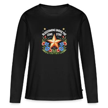 Texas Wildflowers Season Fields Flowers Texas - Women's Premium Organic Long Sleeve Shirt - black - Front - Julia (174cm)