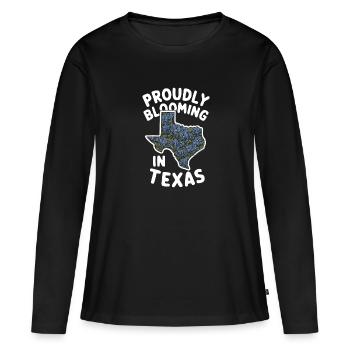 Texas Wildflowers Season Fields Flowers Texas - Women's Premium Organic Long Sleeve Shirt - black - Front - Julia (174cm)
