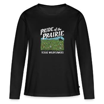 Texas Wildflowers Season Fields Flowers Texas - Women's Premium Organic Long Sleeve Shirt - black - Front - Julia (174cm)