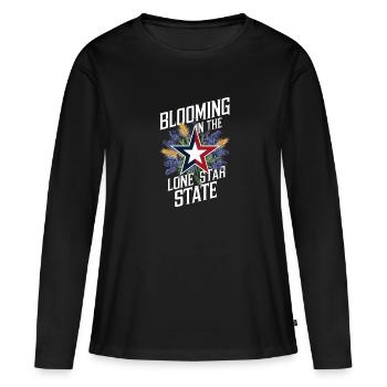 Texas Wildflowers Season Fields Flowers Texas - Women's Premium Organic Long Sleeve Shirt - black - Front - Julia (174cm)