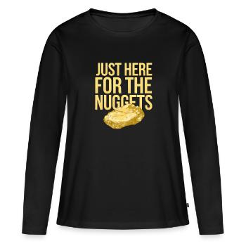 Ruée vers l’or Aventure Prospecteur d’or Chasse au trésor - T-shirt manches longues Premium bio Femme - noir - Devant - Julia (174cm)