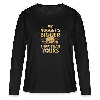 Ruée vers l’or Aventure Prospecteur d’or Chasse au trésor - T-shirt manches longues Premium bio Femme - noir - Devant - Julia (174cm)