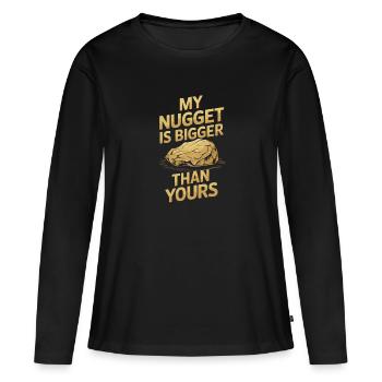 Ruée vers l’or Aventure Prospecteur d’or Chasse au trésor - T-shirt manches longues Premium bio Femme - noir - Devant - Julia (174cm)