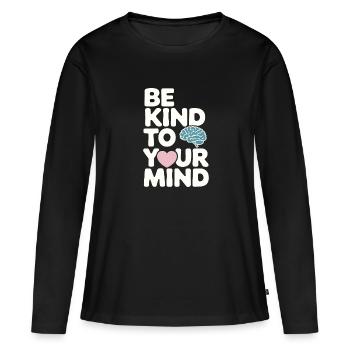 Comprendre la psychologie, l’ et le comportement - T-shirt manches longues Premium bio Femme - noir - Devant - Julia (174cm)