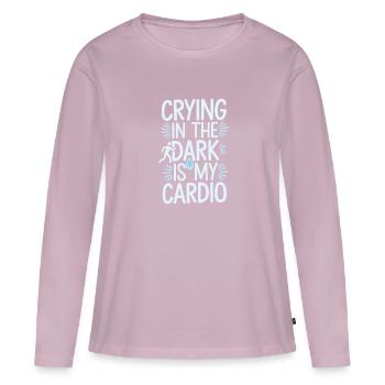 Introversion Alternative Style Emotional - Women's Premium Organic Long Sleeve Shirt - dusky pink - Front - Julia (174cm)