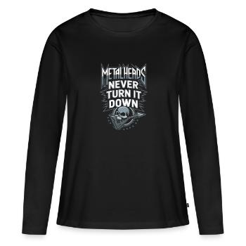 L’ambiance ultime de la playlist Thrash Metal de Metalhead - T-shirt manches longues Premium bio Femme - noir - Devant - Julia (174cm)
