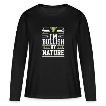 Maîtriser le marché boursier : les stratégies de day trading - T-shirt manches longues Premium bio Femme - noir - Devant - Julia (174cm)