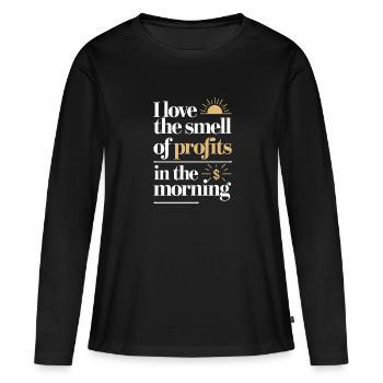 Maîtriser le marché boursier : les stratégies de day trading - T-shirt manches longues Premium bio Femme - noir - Devant - Julia (174cm)