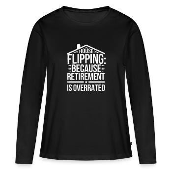 Real Estate Investing Success Real Estate - Frauen Premium Bio Langarmshirt - Schwarz - Vorne - Julia (174cm)