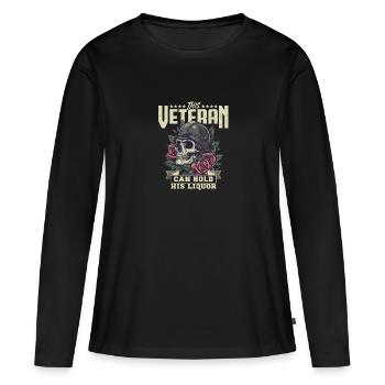 Honorez la Journée des anciens combattants avec le patriotisme et l’armée - T-shirt manches longues Premium bio Femme - noir - Devant - Julia (174cm)