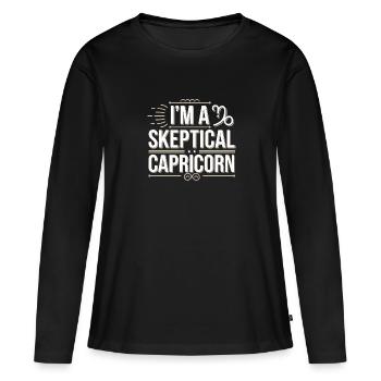 Astrologie-skeptiker: Kritisches Denken - Frauen Premium Bio Langarmshirt - Schwarz - Vorne - Julia (174cm)