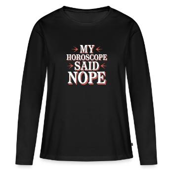 Astrologie-skeptiker: Kritisches Denken - Frauen Premium Bio Langarmshirt - Schwarz - Vorne - Julia (174cm)