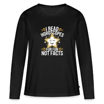 Astrologie-skeptiker: Kritisches Denken - Frauen Premium Bio Langarmshirt - Schwarz - Vorne - Julia (174cm)