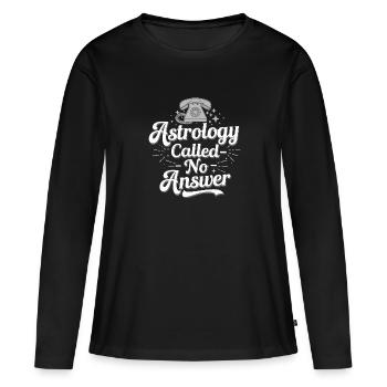 Astrologie-skeptiker: Kritisches Denken - Frauen Premium Bio Langarmshirt - Schwarz - Vorne - Julia (174cm)
