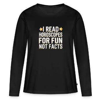 Astrologie-skeptiker: Kritisches Denken - Frauen Premium Bio Langarmshirt - Schwarz - Vorne - Julia (174cm)