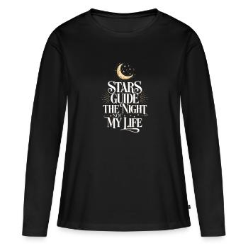 Astrologie-skeptiker: Kritisches Denken - Frauen Premium Bio Langarmshirt - Schwarz - Vorne - Julia (174cm)