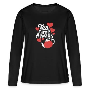 Geschichtsfächer Aus Der Viktorianischen Zeit, - Frauen Premium Bio Langarmshirt - Schwarz - Vorne - Julia (174cm)