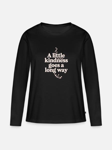 Emotional Intelligence Empathy Advocate Mindful - Ekologisk långärmad premium-T-shirt dam - svart