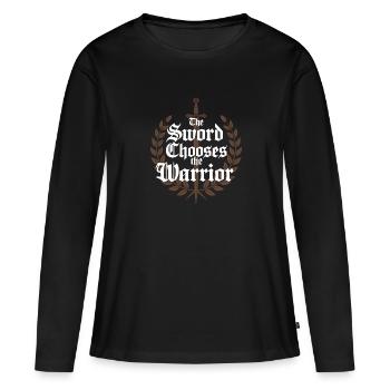 Renaissance-schwertkämpfer Hema Historisches - Frauen Premium Bio Langarmshirt - Schwarz - Vorne - Julia (174cm)