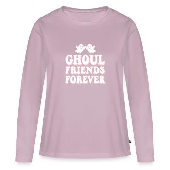 Paranormale komedie Grappige spookhumor Luchtig - Vrouwen Premium Bio shirt met lange mouwen - oudroze - Voor - Julia (174cm)