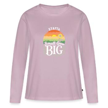 Morning Routine, Wellness Habits, More Productive - Women's Premium Organic Long Sleeve Shirt - dusky pink - Front - Julia (174cm)