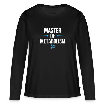 Science médicale pour l’endocrinologie - T-shirt manches longues Premium bio Femme - noir - Devant - Julia (174cm)
