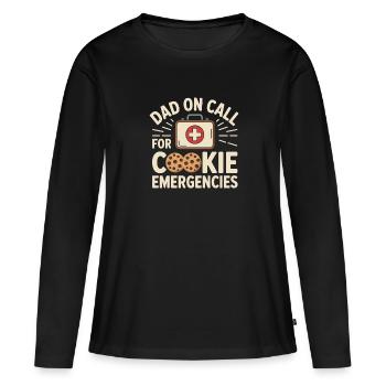 Dad Girl Scout Leader Proud Troop Support Scout - Frauen Premium Bio Langarmshirt - Schwarz - Vorne - Julia (174cm)